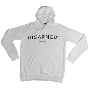 Oversize 3D Embroidered Hoodie - White